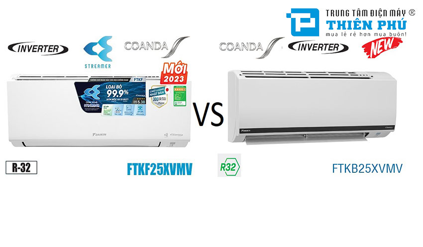 Giữa điều hòa Daikin FTKF25XVMV và FTKB25XVMV thì nên chọn loại nào?