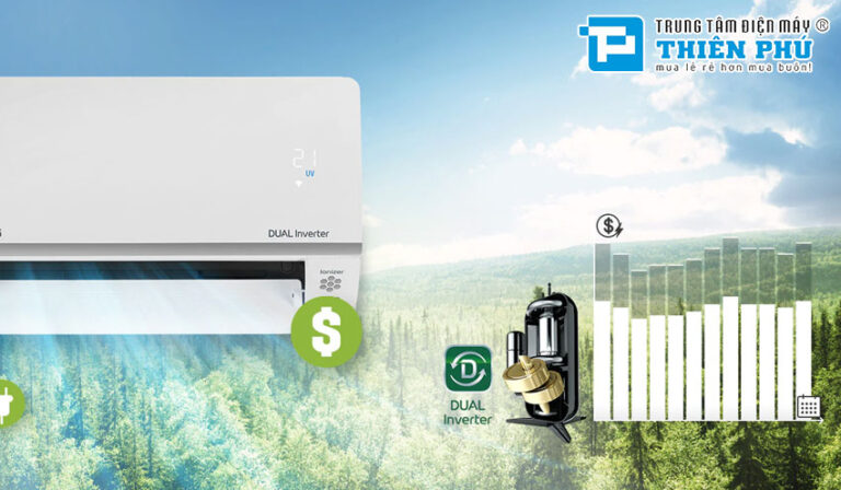 Điều Hòa LG 2 Chiều B10API Tiết kiệm năng lượng và làm lạnh nhanh chóng