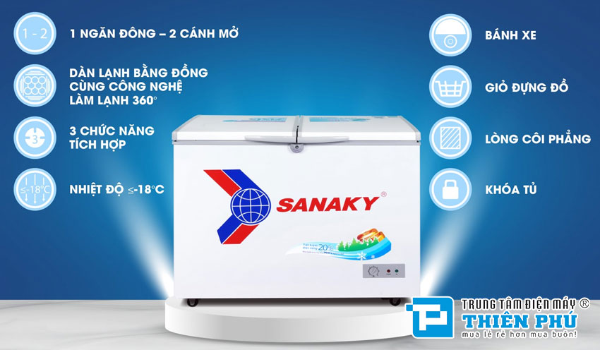 So sánh Tủ Đông Sanaky VH-4099A1 và Tủ Đông Sanaky VH-4099A3