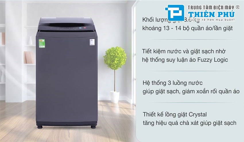 Những điều bạn cần biết trước khi chọn mua máy giặt Casper 8.5 kg WT-85N68BGA
