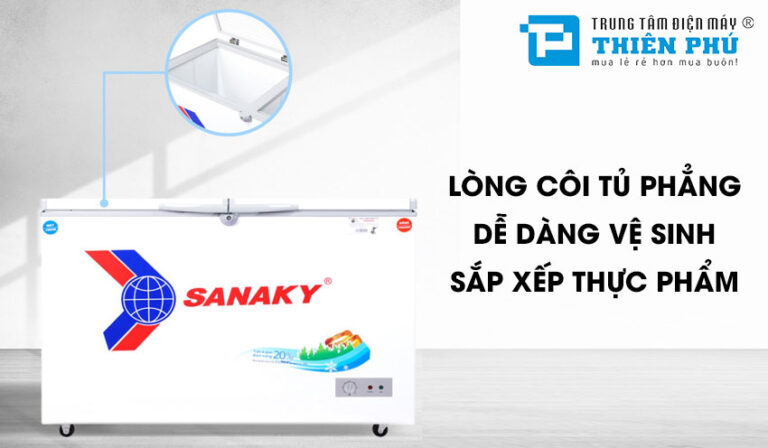 Mua tủ đông giá rẻ chất lượng tốt không nên bỏ qua tủ đông Sanaky VH-4099W1