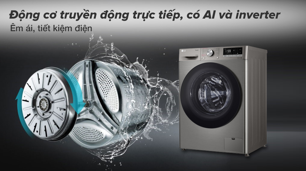 máy giặt LG inverter FV1410D4P
