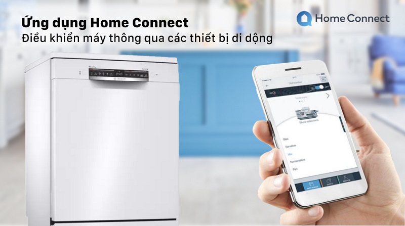 Nâng cấp nhà bếp với máy rửa bát Bosch SMS4HAW48E cho nửa yêu thương