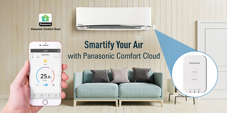 Hướng dẫn kết nối điều hòa Panasonic 1 chiều CU/CS-U9ZKH-8 với điện thoại thông minh