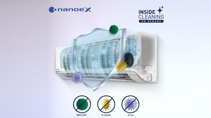 Chế độ Inside Cleaning là gì? Khi sử dụng trên điều hòa Panasonic CU/CS-XZ24ZKH-8 có tác dụng gì?
