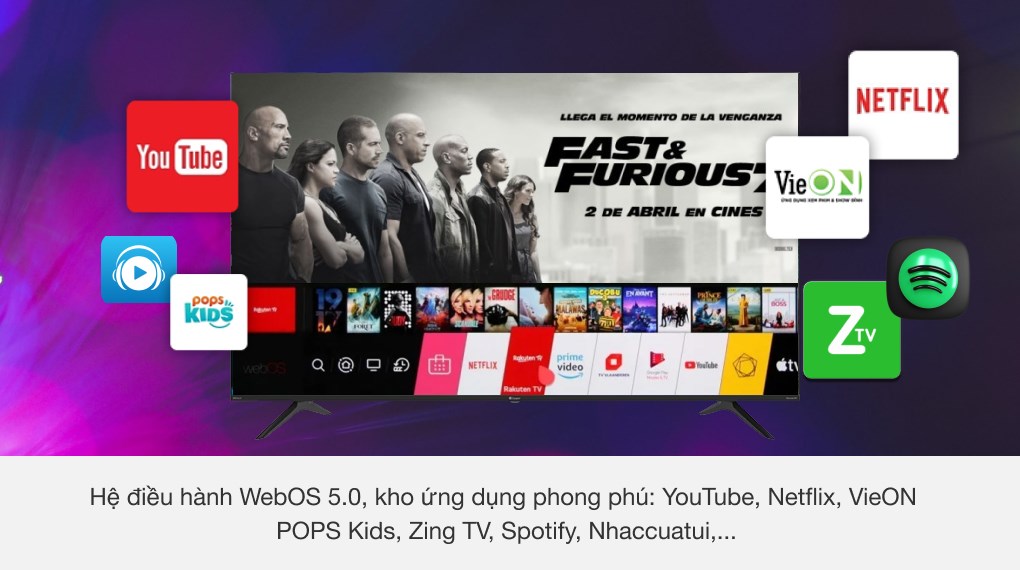 Smart Tivi Casper 55 Inch 4K 55UW6000 - sản phẩm giá rẻ nhưng vô cùng chất lượng