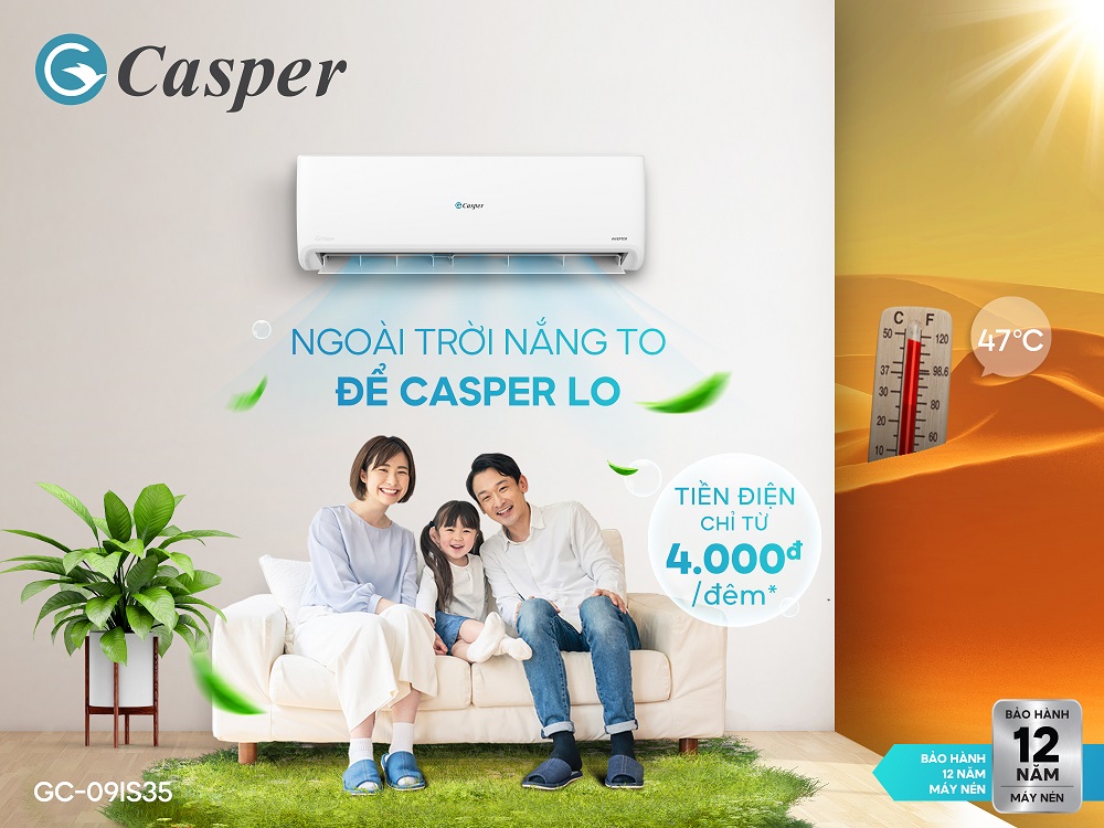 Đánh giá chiếc Điều Hòa Casper GC-09IS35 giá rẻ có nên sử dụng