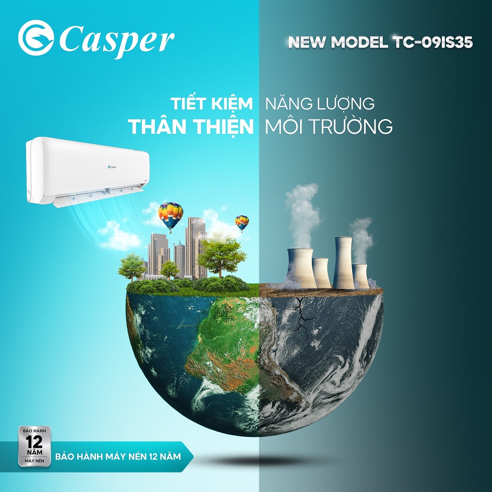 Sẽ ra sao khi bật điều hòa Casper inverter TC-09IS35 cả ngày, có tốn điện không?