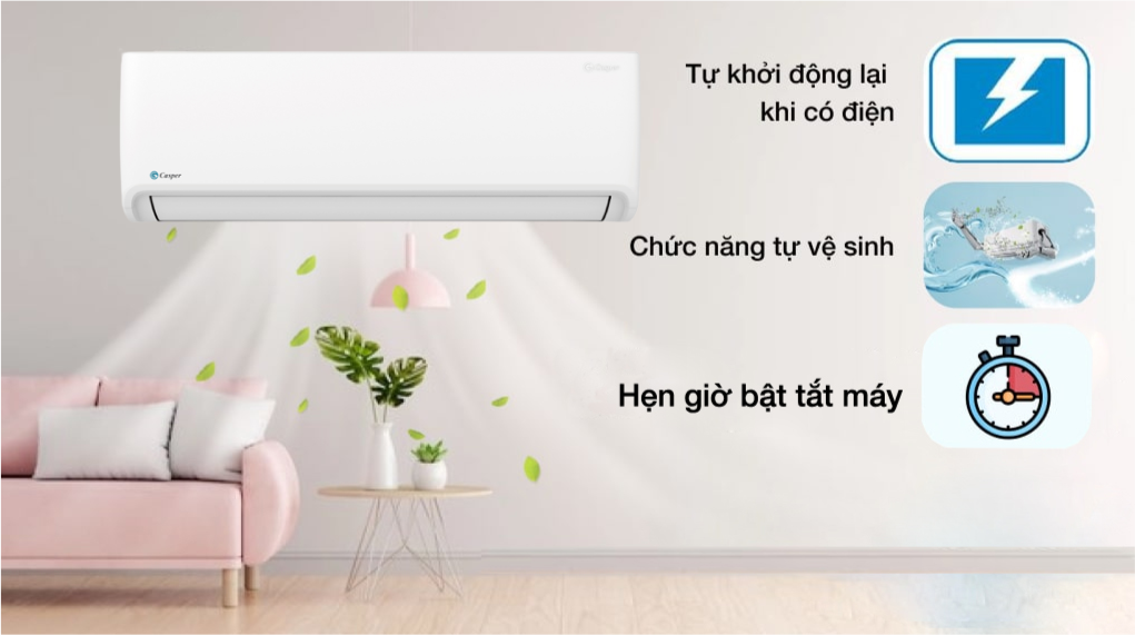 Tham khảo 4 chiếc điều hòa Casper và những tính mà nó được trang bị