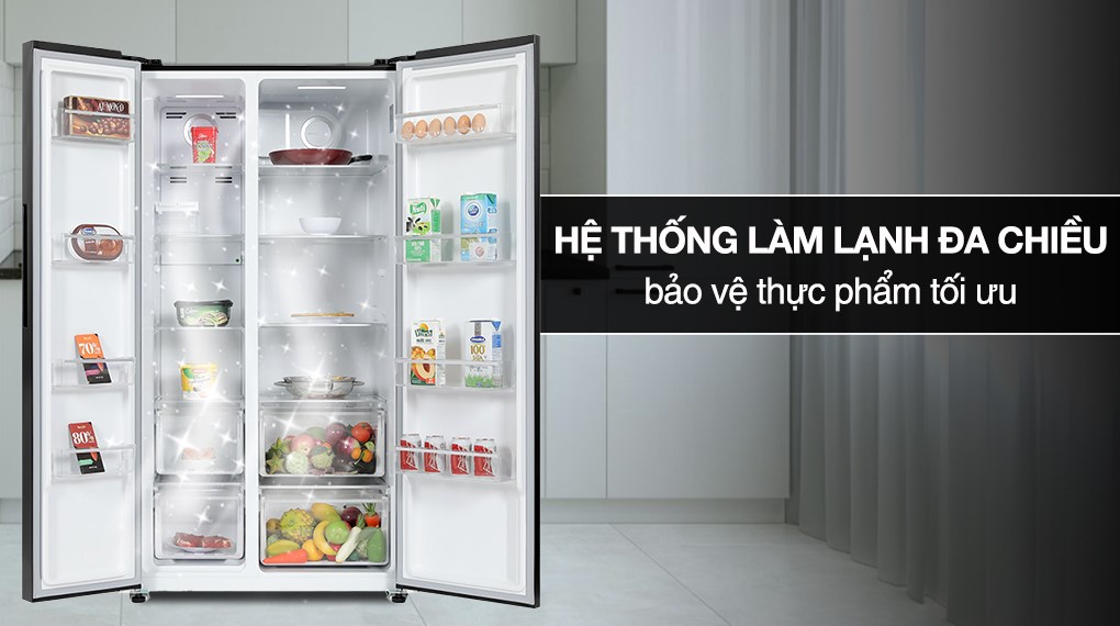Tủ lạnh Sharp 2 cánh SJ-SBX530VG-BK cho thức ăn được bảo quản tốt hơn