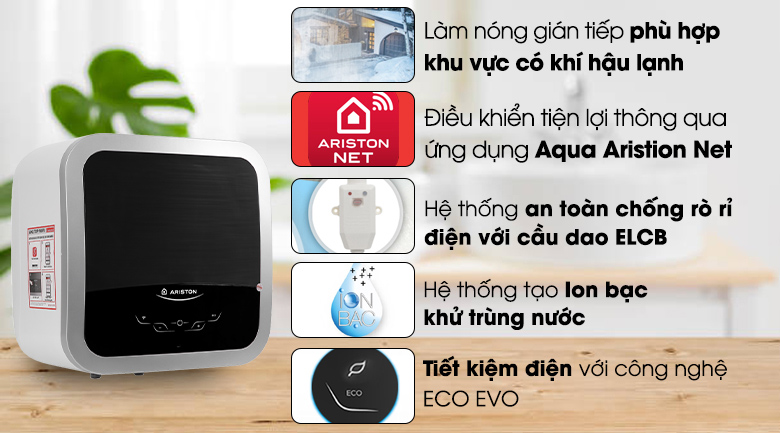 Bình nóng lạnh Ariston 30 Lít ANDRIS2 30 TOP có giá bao nhiêu? Độ bền tốt không?