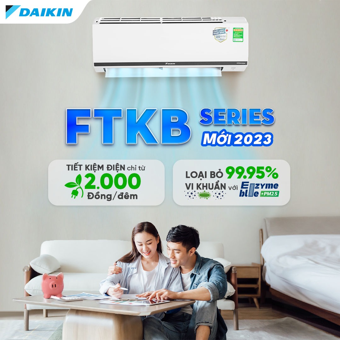 Đánh giá tổng quan điều hòa Daikin 1 chiều 12000BTU Inverter FTKB35XVMV model 2023