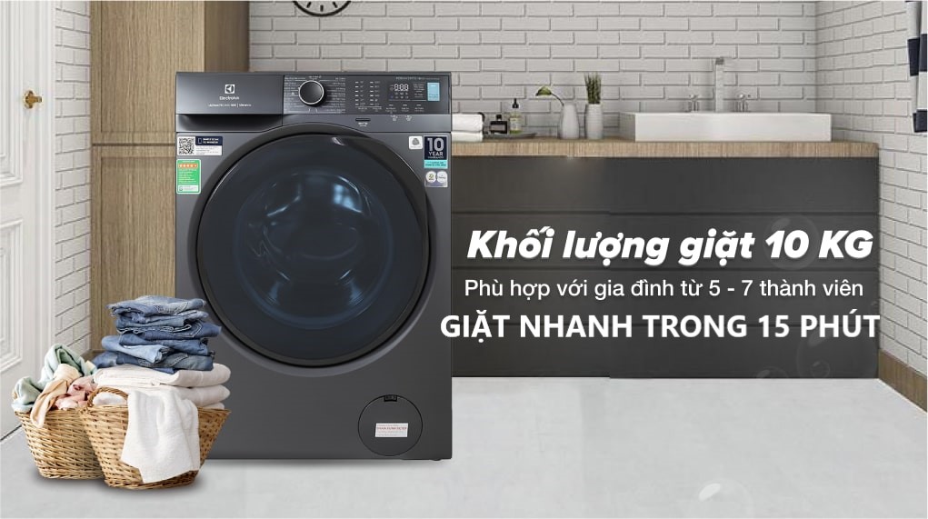 Lý do khiến máy giặt Electrolux EWF1024P5SB 10kg bán chạy hiện nay