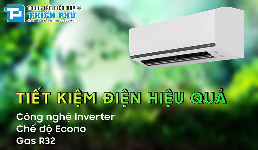 Điều hòa Daikin 12000btu FTKB35XVMV/RKB35XVMV có tiết kiệm điện hiệu quả không?