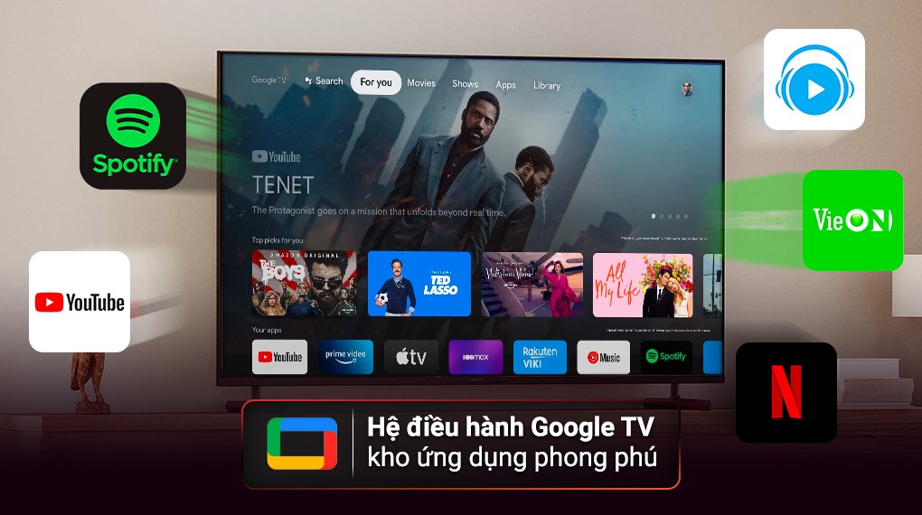 4 trang bị đỉnh cao trên mẫu tivi Sony 85 inch 4K XR-85X95L hơn 70 triệu đồng