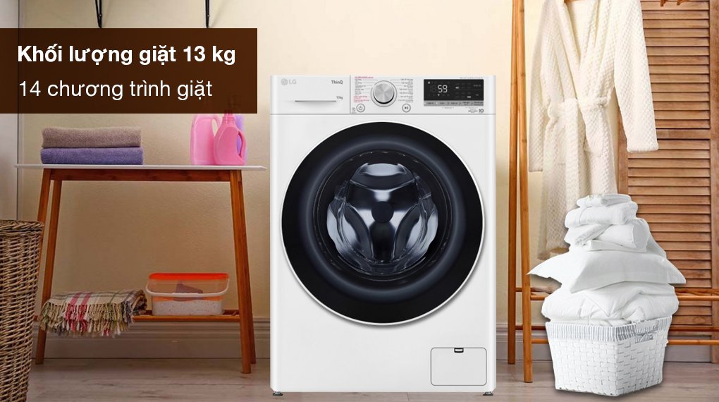  máy giặt LG inverter FV1413S4W 13kg