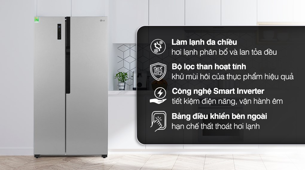 Một số thông tin đáng chú ý về tủ lạnh LG GR-B256JDS