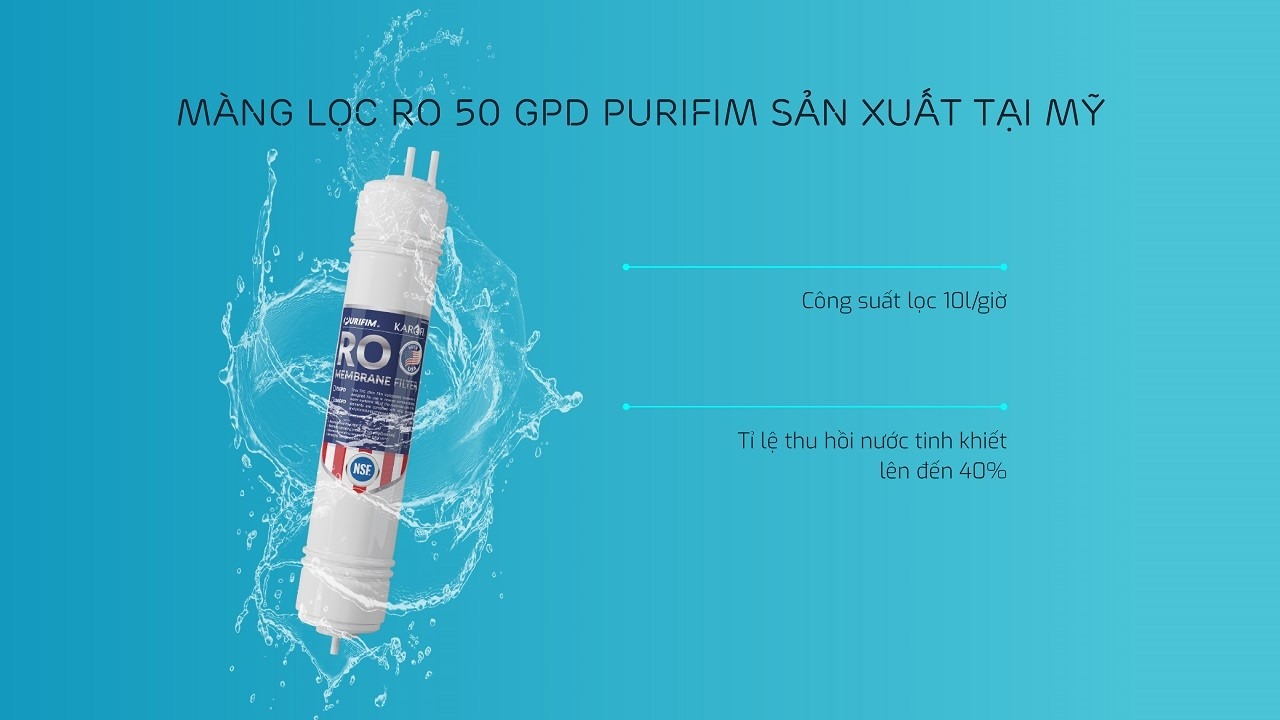 Màng RO 50GPD chuẩn Mỹ