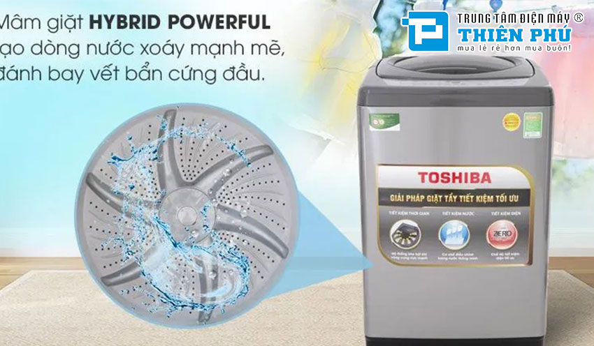 Đánh giá chất lượng giặt của máy giặt Toshiba Inverter 10kg AW-DUM1100JV