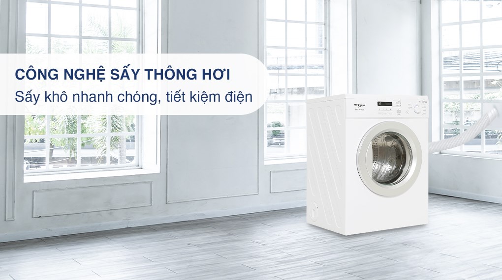 Đánh giá tổng quan máy sấy quần áo Whirlpool AWD712S2 thông hơi