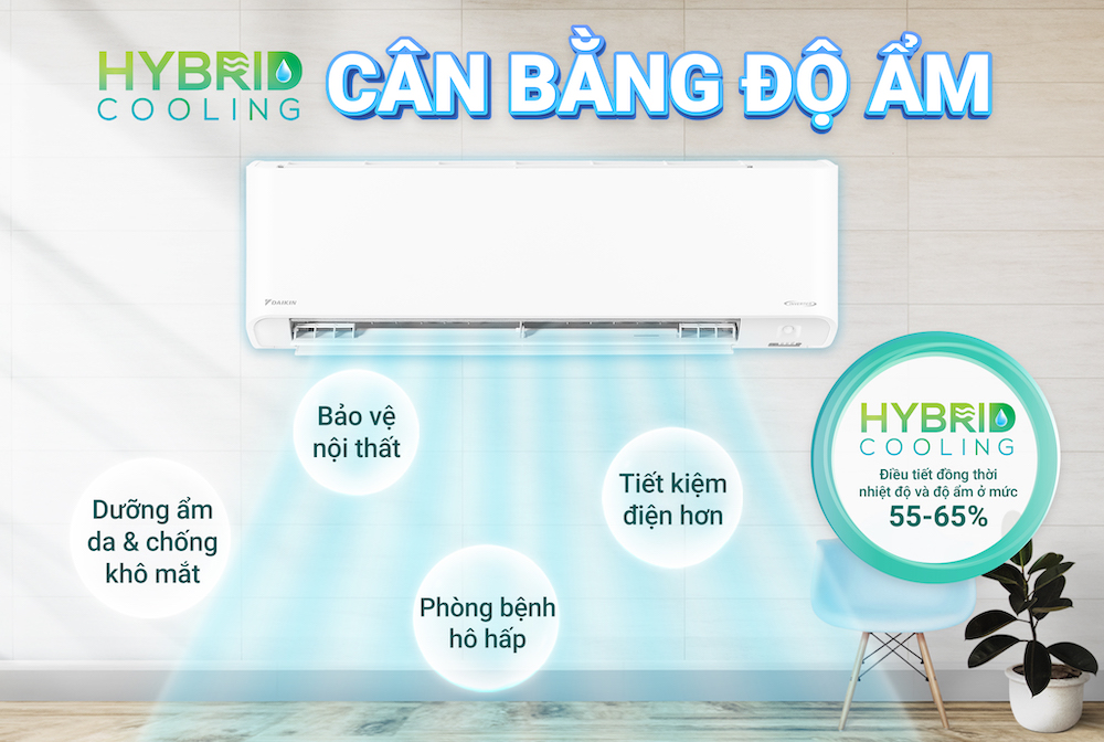 Điều hòa Đaikin 2 chiều FTXM35XVMV - Cân bằng ẩm, chống ẩm mốc