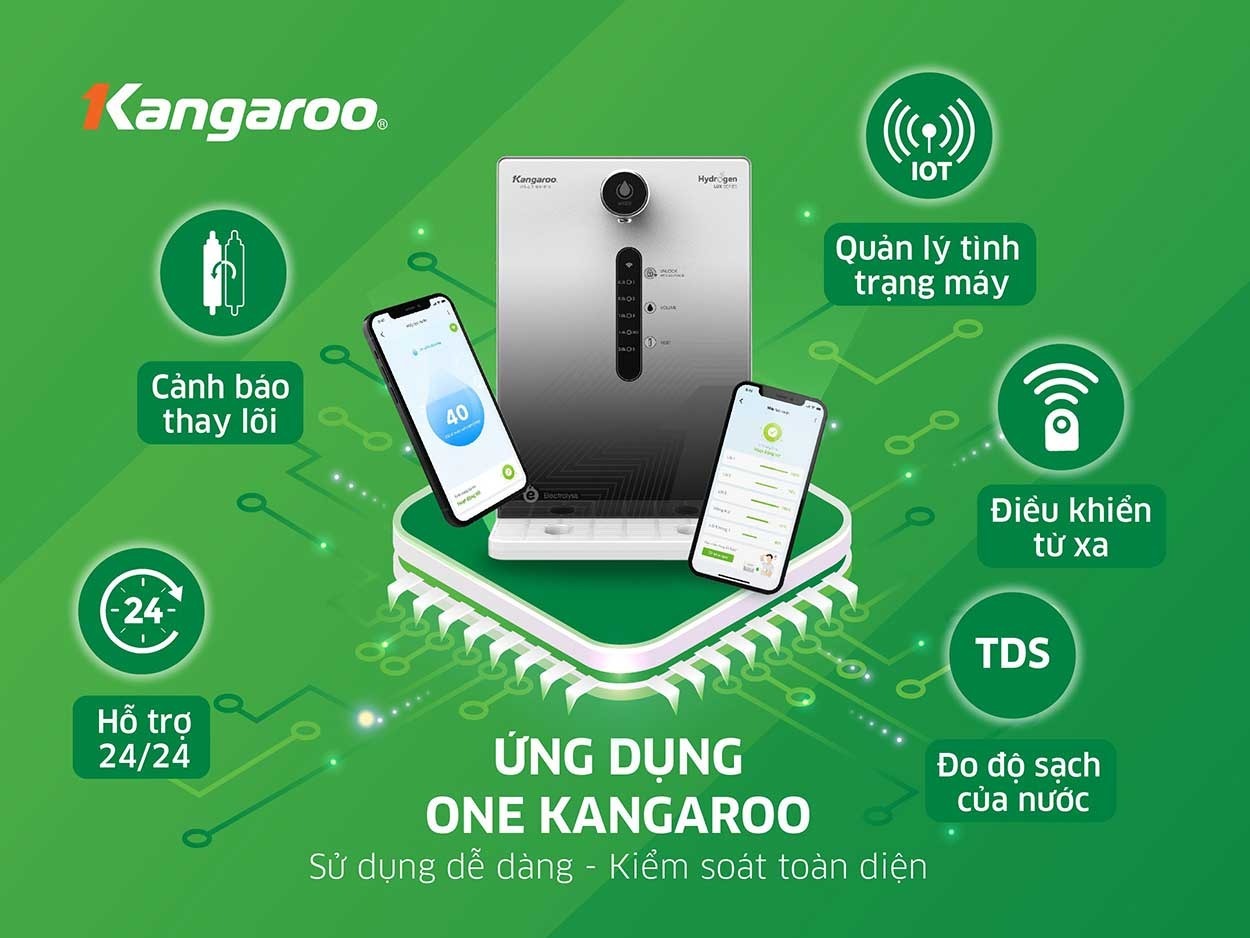 Máy lọc nước Kangaroo KG100HED-IOT 5 lõi