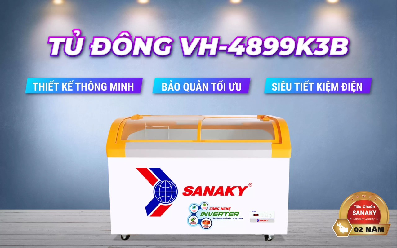 Đánh giá tủ Đông Sanaky Inverter 1 ngăn đông VH-4899K3B có tốt không qua 5 yếu tố