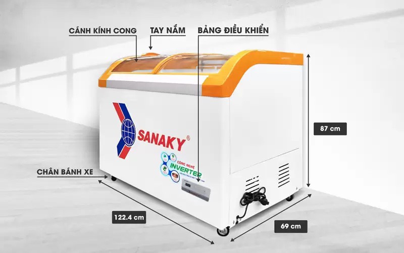 Có nên mua tủ đông Sanaky Inverter 1 ngăn đông VH-4899K3 không?