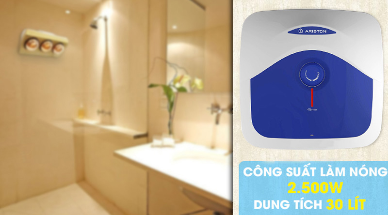 Sử dụng bình nóng lạnh Ariston 30 lít Blue 30R có tốn điện không?