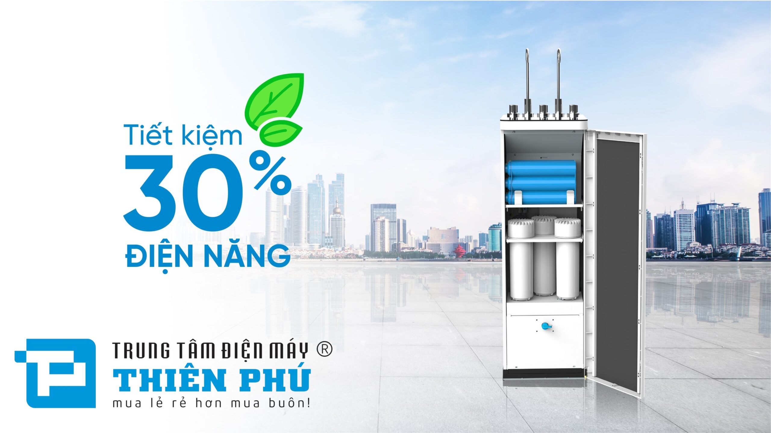 Máy lọc nước nóng lạnh Karofi KAD-D52 tiết kiệm chi phí điện năng