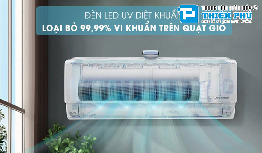 4 Lý do nên chọn Điều Hòa LG 12000Btu 1 Chiều Inverter V13APIUV cho gia đình?