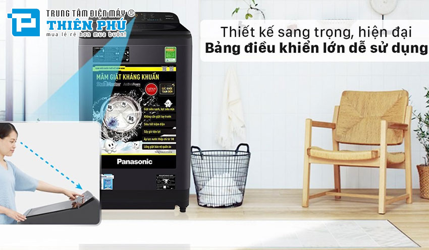 Máy giặt Panasonic 10Kg lồng đứng NA-F100A9DRV- Hiện đại và tiện ích với mọi gia đình