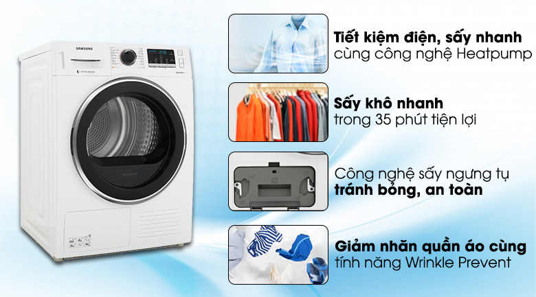 Máy sấy Samsung có tốt không, có nên mua không, phù hợp với ai?