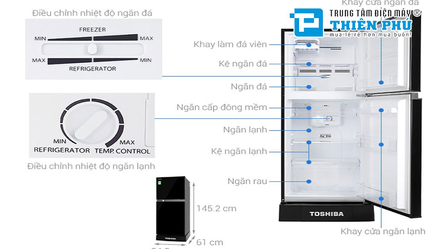 Đánh giá tủ lạnh Toshiba Inverter GR-A25VM(UKG1) có những đặc điểm gì nổi bật