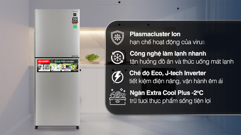 Những lý do thuyết phục người dùng lựa chọn tủ lạnh Sharp SJ-XP322AE-SL