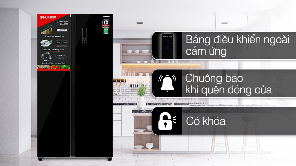 3 ưu điểm tuyệt vời ở tủ lạnh Sharp SJ-SBX440VG-BK mà bạn nên biết