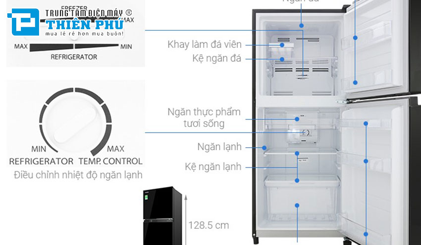 Tủ lạnh Toshiba Inverter GR-B22VU(UKG): Sự lựa chọn hoàn hảo cho gia đình hiện đại