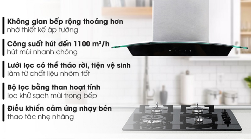 Có nên mua máy hút mùi kính cong Electrolux EFC636GAR không?