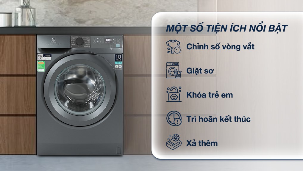 máy giặt Electrolux EWF1024M3SB 10kg