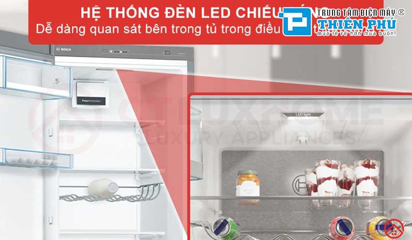 Tủ lạnh Bosch 1 cánh KSV36VI3P Serie 4: Thiết kế hiện đại, độc đáo và mới lạ