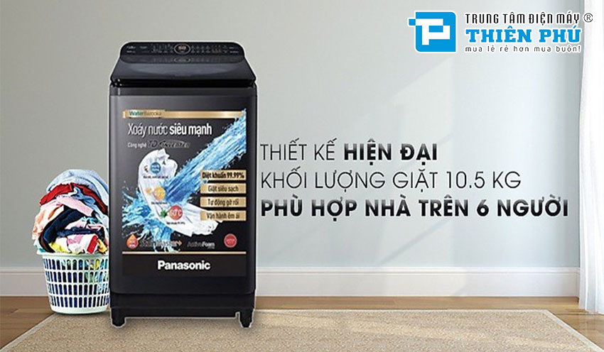 Máy giặt Panasonic Inverter 10.5Kg NA-FD10XR1LV - Đánh bật bất kỳ vết bẩn nào!