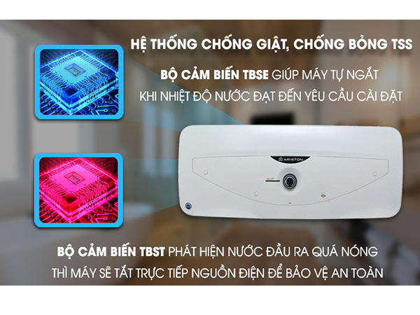 Tìm hiểu hệ thống chống giật trên bình nóng lạnh Ariston SLim2 20R