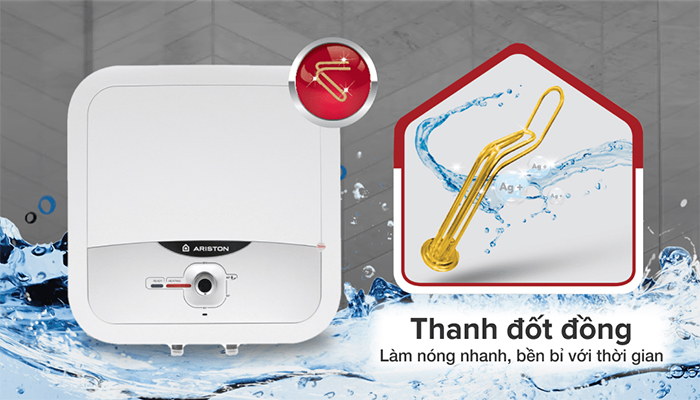 Đánh giá độ bền và an toàn trên bình nóng lạnh Ariston  ANDRIS2 30R