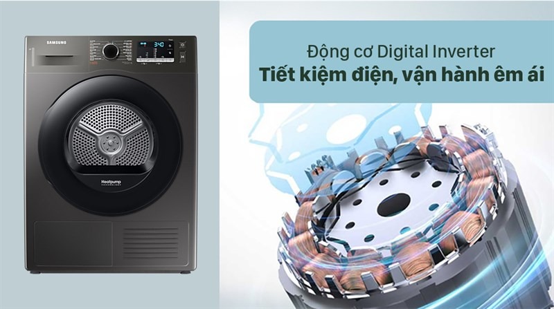 Đánh giá ưu nhược điểm của máy sấy quần áo Samsung giá rẻ Heatpump 9Kg DV90TA240AX/SV