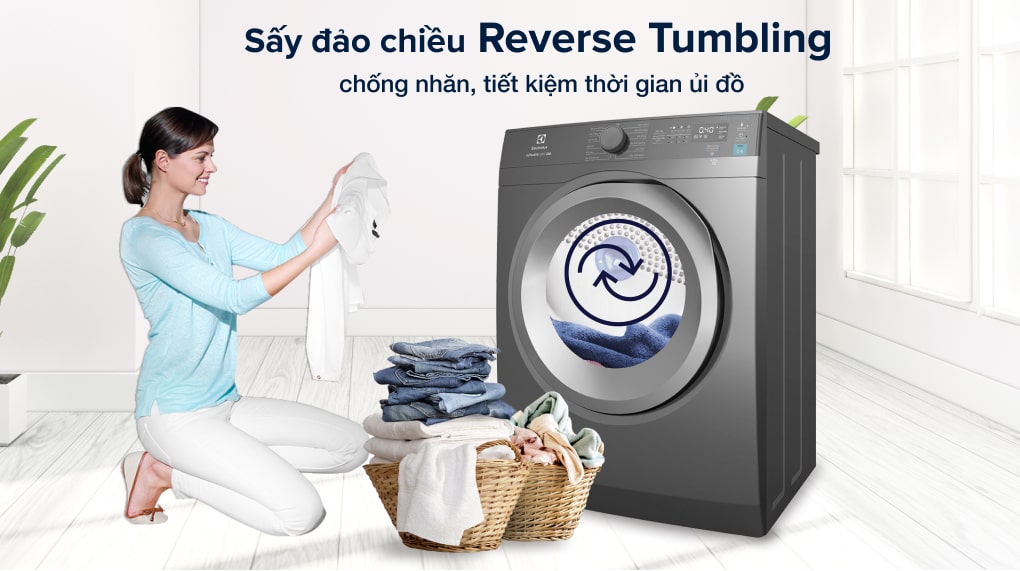 Máy sấy quần áo Electrolux 8.5kg EDS854N3SB: Những đặc điểm nổi bật