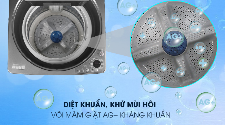 Tính năng và ưu điểm vượt trội của máy giặt Sharp 11kg ES-W110HV-S lồng đứng