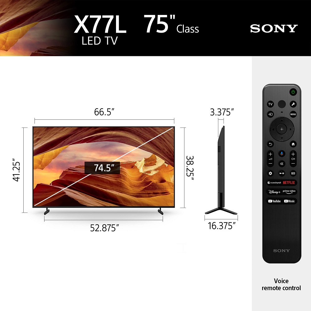Top 3 tivi Sony 75 inch chất lượng cao cấp nhất cho gia đình lựa chọn