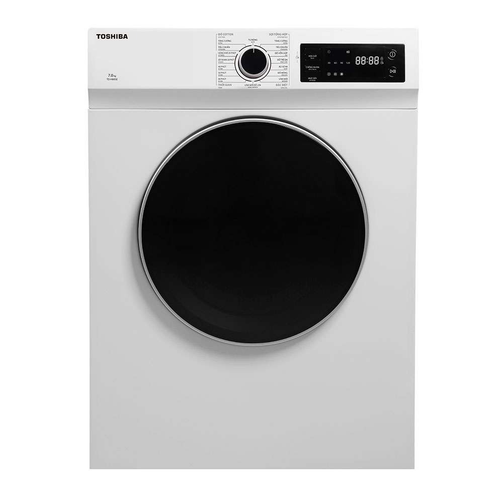 Đánh giá chi tiết máy sấy quần áo Toshiba 7kg TD-H80SEV(WK) model 2023