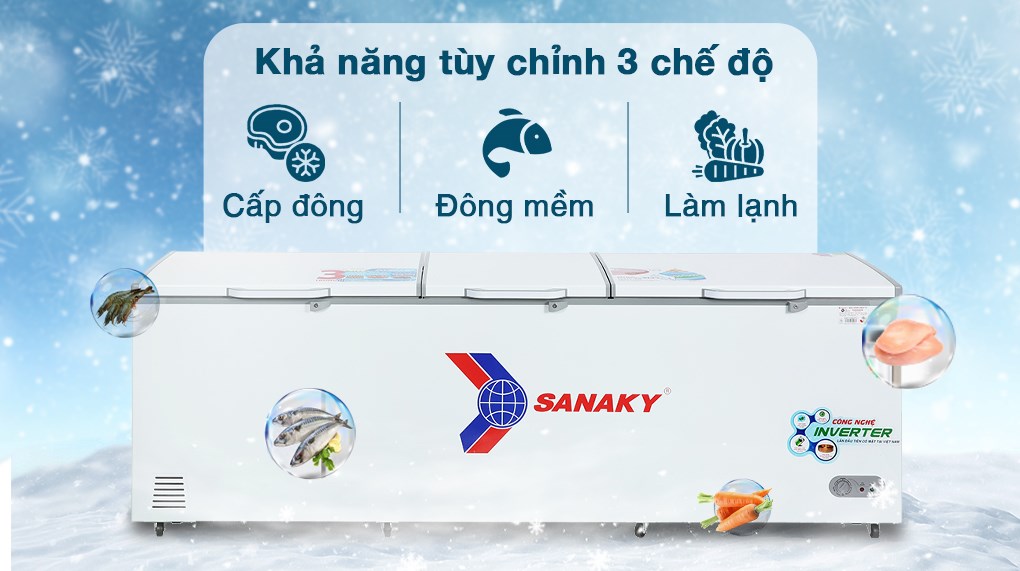 Tủ đông Sanaky VH-1199HY3 có tốt không, có đặc điểm nổi bật gì?