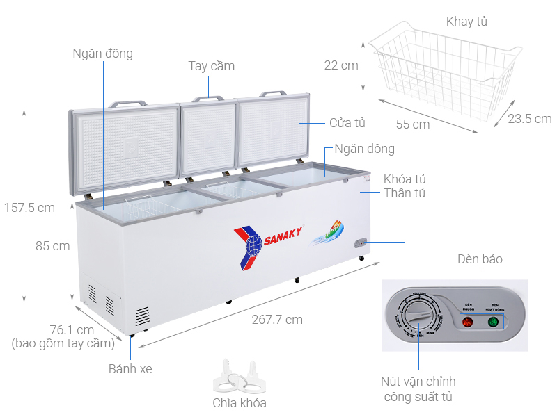 5 lý do thuyết phục người tiêu dùng lựa chọn tủ đông Sanaky inverter 1100 lít VH-1199HY3